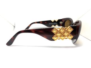 Gianni Versace Mod.  420/D Col.  900 Vintage Sonnennrille / Sunglasses Case Migos 7