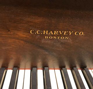 C.  C.  Harvey Co.  Boston Antique Baby Grand Piano