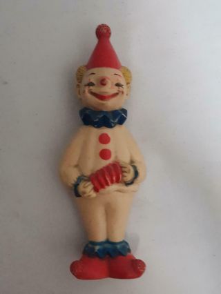 Vintage ‘60s Sun Rubber Company Clown Squeaky Baby Toy