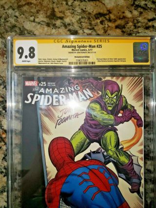 Spiderman 25 CGC 9.  8 SS John Romita Sr Remastered 1:1000 RARE 2