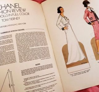 Vintage 1980’s CHANEL Paper Dolls Book Set NOS Never Cut 80’s 4