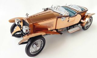 Art Deco Antique Vintage Mid - Century Rolls Royce Rare Copper Body Car 1930 - 1940s 4