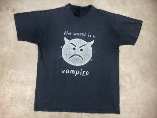 Vintage Xl 1996 Smashing Pumpkins Infinite Sadness Tour Shirt 90s Vampire Faded