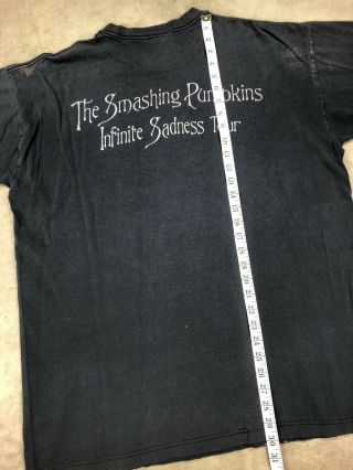 Vintage XL 1996 Smashing Pumpkins Infinite Sadness Tour Shirt 90s Vampire Faded 9