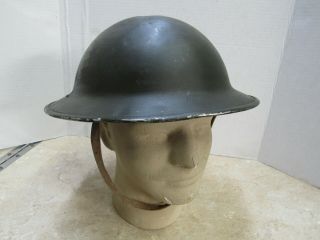 British Ww2 Brodie Doughboy Helmet Greek Lend Lease 1943 Ec & Co Ltd Birmingham