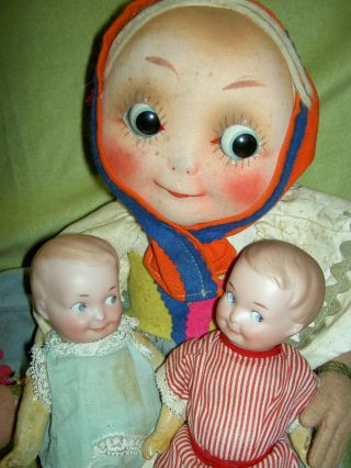 Antique bisque,  1914 GOOGLY baby doll,  rare 324 model,  all,  cute 10