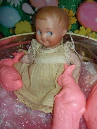 Antique Bisque,  1914 Googly Baby Doll,  Rare 324 Model,  All,  Cute