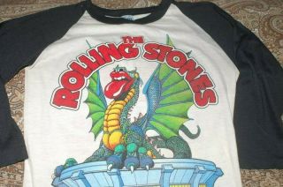 1981 Rolling Stones Prince George Thorogood La Dragon Concert T Shirt So Sz S