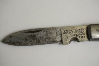 Ww2 Wwii Lowen Messer German Wehrmacht Electrician Pioneer Folding Pocket Knife