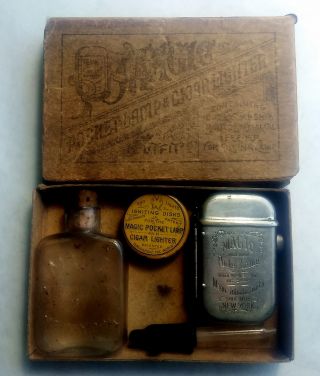 Antique Magic Pocket Lamp & Cigar Lighter Koopman 