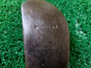 VERY RARE ANTIQUE 1860 ' s WOOD SHAFT WILLIE DUNN SR.  LONG NOSE PLAY CLUB - DRIVER 4