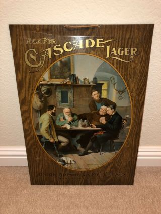 Cascade Lager Vintage Metal Advertising Sign