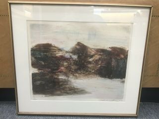 Zao Wou - Ki - Etching Signed Numbered And Dated 1968 - Moving Forms 151116 Rare