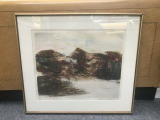 ZAO WOU - KI - Etching Signed Numbered and dated 1968 - MOVING FORMS 151116 RARE 2