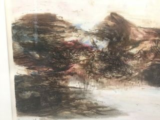 ZAO WOU - KI - Etching Signed Numbered and dated 1968 - MOVING FORMS 151116 RARE 6