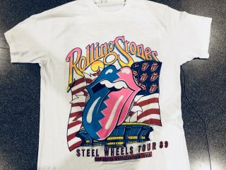 Vintage Rolling Stones Steel Wheels North American Tour 1989 T - Shirt Xlarge