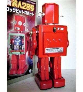 RARE T - 28 RED TETSUJIN COCKPIT DRIVER ROBOT OSAKA/ METAL HOUSE JAPAN MIB 4