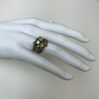 Vintage 14k Gold Diamond Ring.  33 Carat Weighs 9.  3 Grams Modernist Size 6 1/4