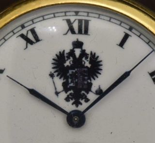 Rare antique Imperial Russian silvered Easter egg desk clock 4