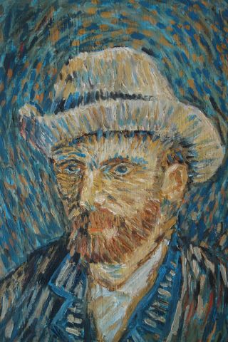 Ultra Rare self portrait painting,  signed,  Vincent van Gogh with and docs. 3