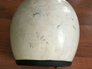 Rare Vintage Bell Toptex Motorcycle Helmet,  Snell 1962,  Open Face,  White,  7 - 1/2 7