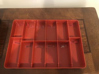 Vintage Star Wars Return of the Jedi Vinyl Action Figure Case & Red Trays Kenner 11