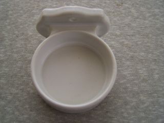 Antique Vintage White Porcelain Wall Bathroom Cup / Tumbler Holder
