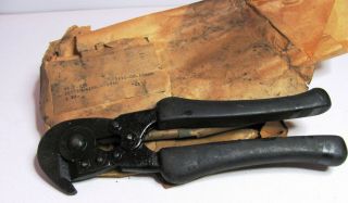 Vintage WWII US Military M - 38 Wire Cutters W.  S.  Co.  1945 W SCHOLLHORN 4