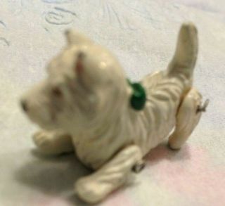 Vintage Miniature West Highland Terrier By Hantel - Painted Pewter