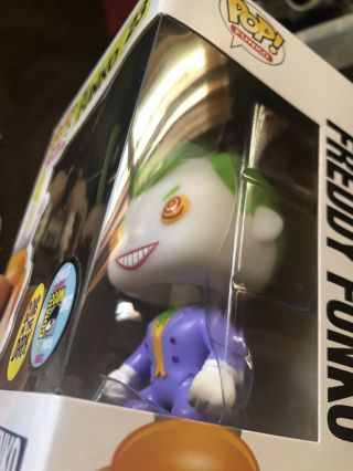 Freddy Funko Pop Joker 1/12 Glow In The Dark GITD SDCC Fundays 2013 Rare 8