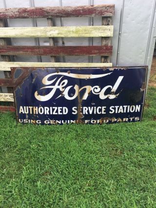 1920s Vintage Large Ford Sign Rare