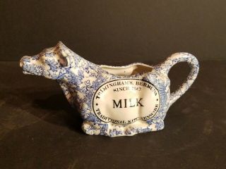 Vintage Burgess & Leigh Ceramic Cow Creamer,  For Trimingham 