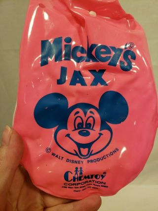 Vintage Mickey ' s Jax Bag with (4) Rubber Balls & (53) Metal Jacks,  Chemtoy Corp. 2