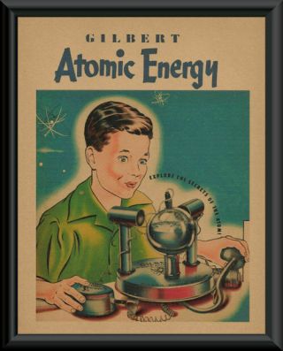 1950s Gilbert Atomic Energy Lab Play Set Ad Reprint 191