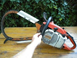 Vintage Stihl 032 Av Bow Chainsaw 20 " Bar Muscle Saw Made In West Germany