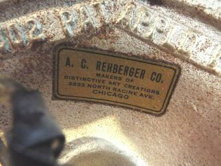 Rare US Mail Boeing 247 United Airlines Airplane Lamp 1933 Deco Rehberger Co. 10