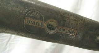 Rare US Mail Boeing 247 United Airlines Airplane Lamp 1933 Deco Rehberger Co. 6