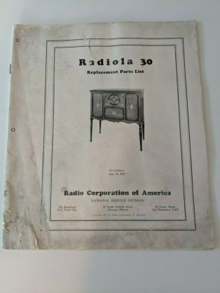 1926 RCA Radiola 30 Antique Tube Console Radio 10