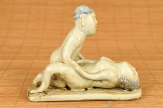 Antique Chinese Old Porcelain Hand Painting Belle Statue Big Home Decoration