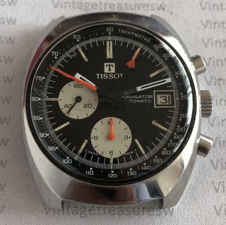 VINTAGE TISSOT CHRONOGRAPH NAVIGATOR CAL 2170 REF 45.  501 STAINLESS STEEL 7