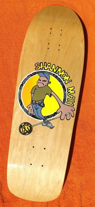 Nos Vintage Og 1990 G&s Shannon May Skateboard Deck,