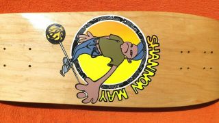 Nos vintage OG 1990 G&S Shannon May skateboard deck, 4