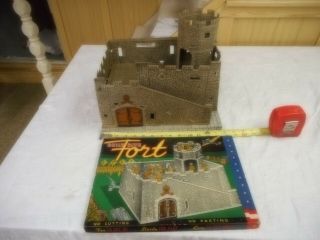 1940s Vintage Built - Rite No.  25 Toy Fort By Warren Paper Products A1 Complete