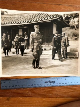 Rare Vintage Korean War 1951 August 북한 장군 남일 판문점 Korea Three Photos 4