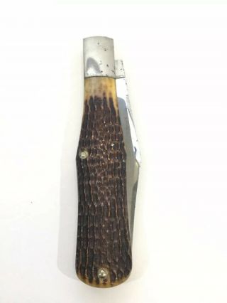 Antique Case Bradford Rogers Bone Large Coke Knife 61050 Rare Vintage Pre 1920