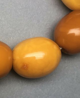 ANTIQUE BALTIC AMBER NECKLACE 35g. 7