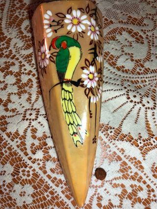 Nippon (old Noritake) Luster - Ware Love Bird Design Wall Pocket Vase.