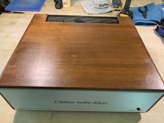 Vintage Harmon Kardon Citation Twelve Deluxe Power Amp Wood Cabinet