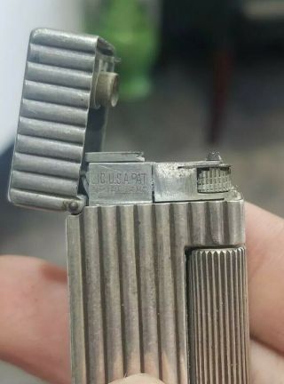 Vintage Dunhill Sterling.  925 Cigarette Lighter Made In Switzerland 5