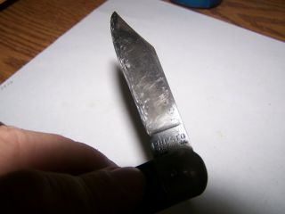 VINTAGE SCHRADE KNIFE 7 IN.  OPEN METAL SCALES GEO SCHRADE NO WOBBLE 1940 ' S 4